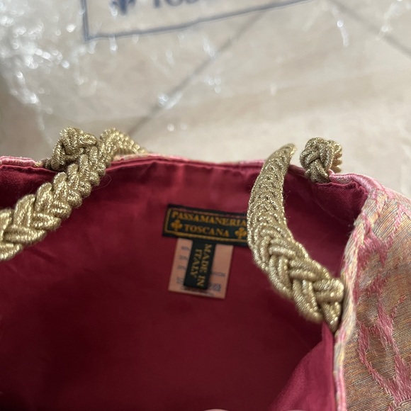 Pink and Gold Floral Clutch - Picture 3 of 3